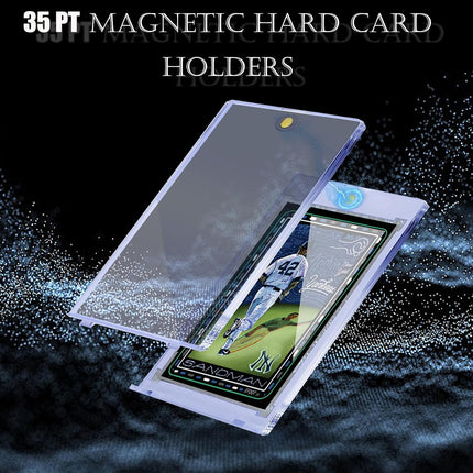 10-Pack 35PT Magnetic Card Holders, Ultra Clear UV Protective Trading Card Cases
