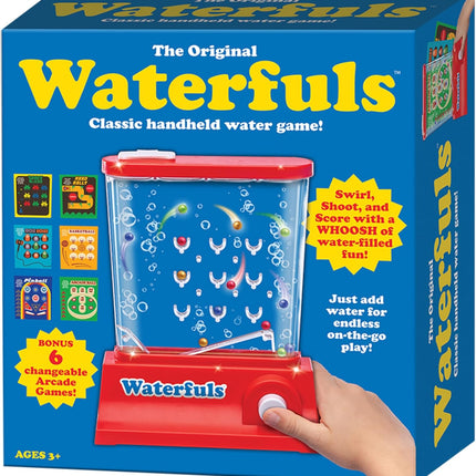 Original Waterfuls Classic Handheld Water Game, Retro Travel Toy for Kids 3+