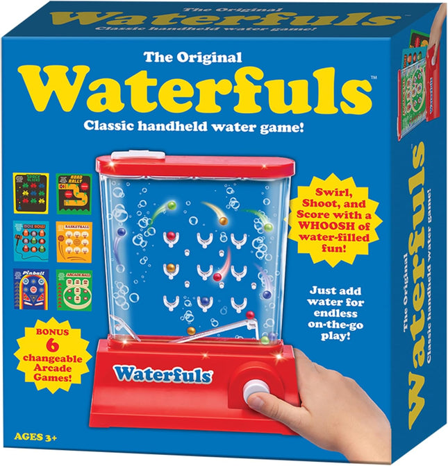 Original Waterfuls Classic Handheld Water Game, Retro Travel Toy for Kids 3+
