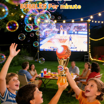 Automatic Bubble Machine Gun Toy for Kids Outdoor Summer Fun Ages 3+