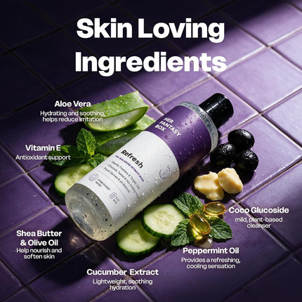 Her Fantasy Box Refresh pH-Balancing Shower Gel 8 oz Natural Feminine Wash