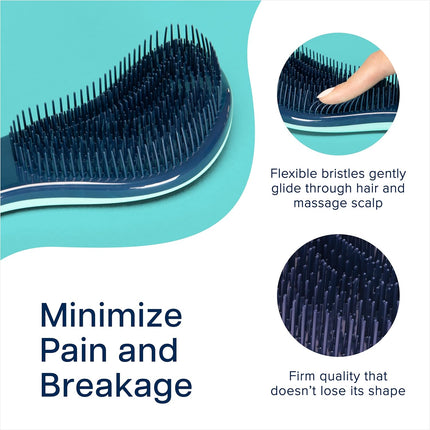 Glide Thru Detangling Brushes for Women – Curly or Straight Hair, 2-Pack