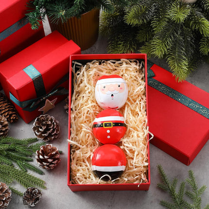 3PCS Christmas Juggling Balls for Beginners, 2.5 Inch Santa Claus Holiday Juggling Toys