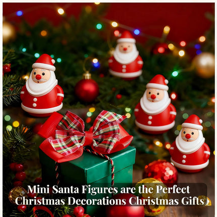Mini 3D Santa Claus Figurines – Cute Christmas Decorations for Home & Parties