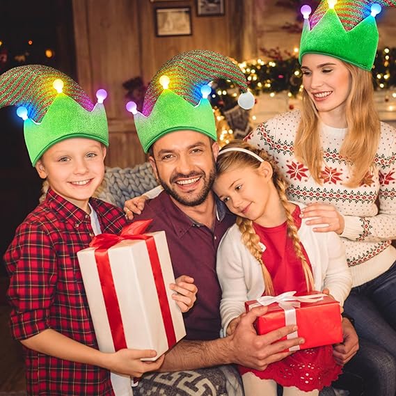 Felt Elf Hat with Jingle Bells – Holiday Party & Santa Costume Accessory