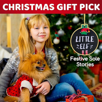 Christmas Socks for Kids – Elf Socks Secret Santa Gifts for Boys & Girls 2-12 Years