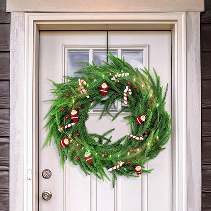 6FT Holiday Garland with LED Lights | Norfolk Pine Xmas Mantle & Table Decor