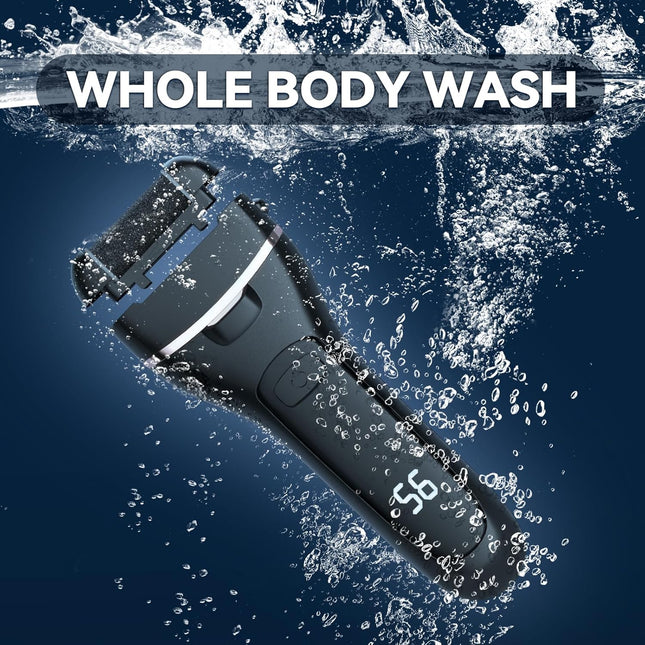 Electric Callus Remover, 3 Roller Heads, 2-Speed Pedicure Kit for Cracked Skin