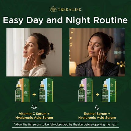 Facial Skincare Trio Set – Brightening, Firming & Hydrating, 3 x 1oz