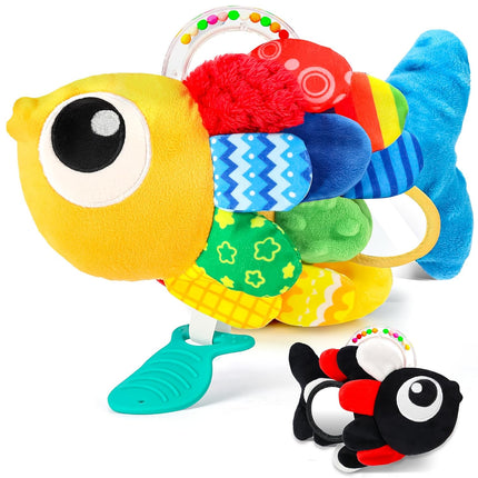 Baby Rattles & Teething Toys – Sensory Shaker for 0-12 Months