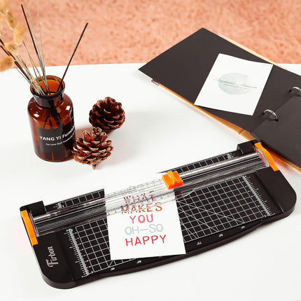 A4 Paper Cutter 12 Inch Titanium Paper Trimmer with Safety Guard & Ruler