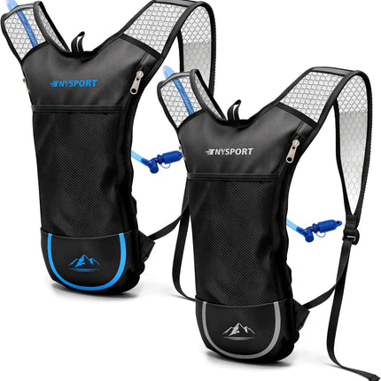 2 Pack Hydration Packs with 2L Water Bladders for Cycling & Trail Running