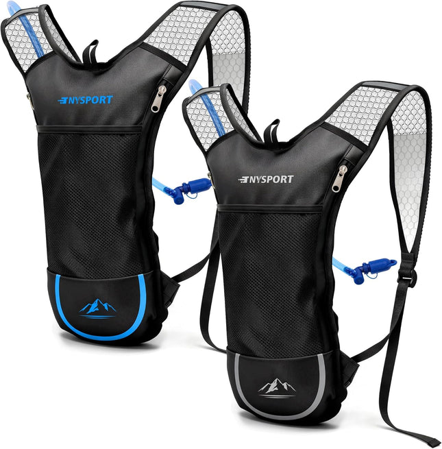 2 Pack Hydration Packs with 2L Water Bladders for Cycling & Trail Running