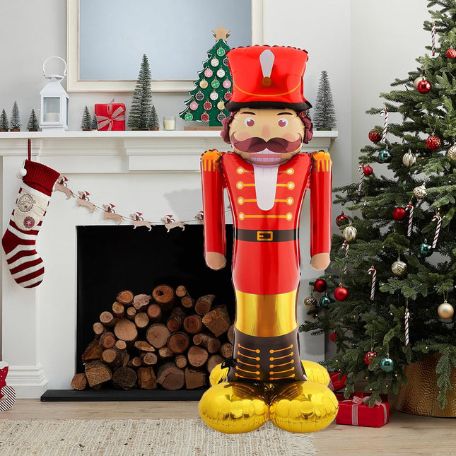 Christmas Nutcracker Balloon 65" – Indoor Life-Sized 3D Party Decoration