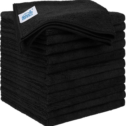 12 Pack Microfiber Cleaning Cloths 12.5x12.5, Ultra Absorbent, Lint Free Towels