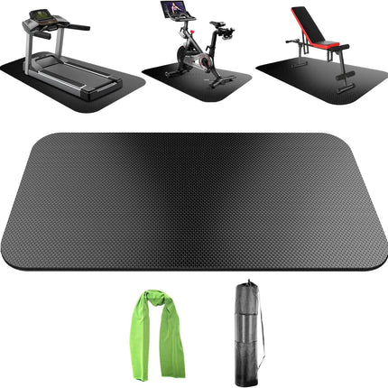 Bike & Treadmill Mat, Exercise Equipment Floor Protector for Indoor Gym & Home