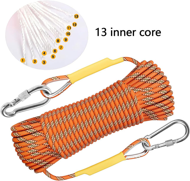 Static Climbing Rope 10M-352M for Rock Climbing, Rescue & Outdoor Use