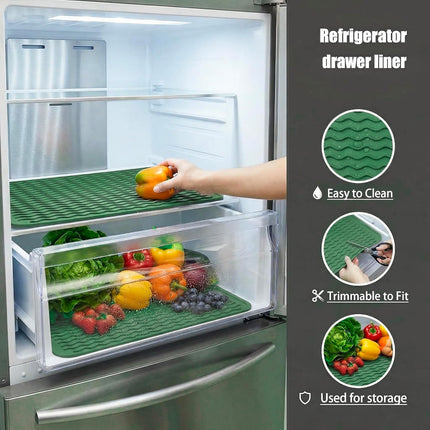 Silicone Dish Drying & Counter Mat – Eco-Friendly, Heat-Resistant, Green