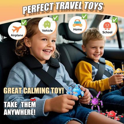 4PCS Fidget Spinner Toys Sensory Travel Toys for Kids Teens Road Trip