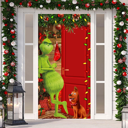 Christmas Front Door Decorations – Cute & Funny Door Cover for Festive Cheer