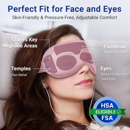 Cooling Eye Mask for Women – Cold Compress for Puffy Eyes & Migraine Relief