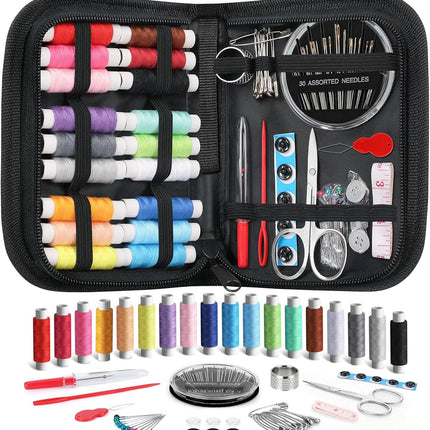Compact Sewing Kit with Thread, Needles & Scissors – Perfect Gift for Mom