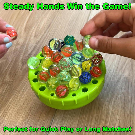 WobbleBall Marble Balance Game with 50 Marbles for Kids Adults Ages 6+
