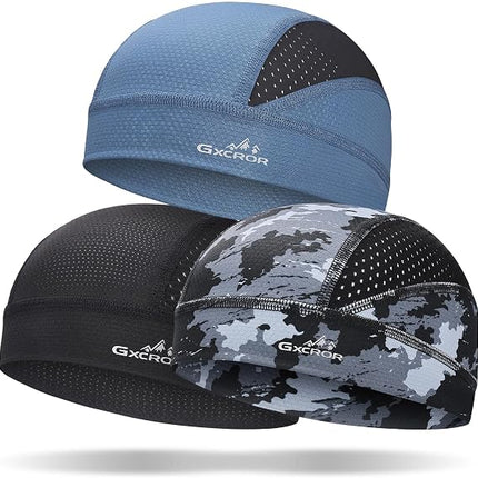 Cooling Skull Cap for Men & Women, Breathable Sweat-Wicking Helmet Liner for Cycling