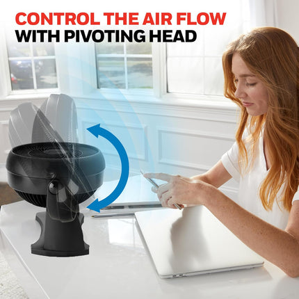 TurboForce Air Circulator HT900 Small Tabletop Fan with 3 Speed Settings