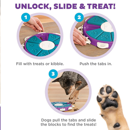 Nina Ottosson Dog Twister Interactive Treat Puzzle Toy Level 3 Advanced