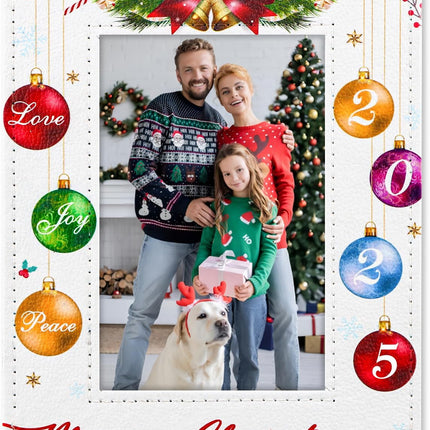 Christmas Picture Frame 4x6 Merry Xmas Holiday Photo Frame Family Gifts
