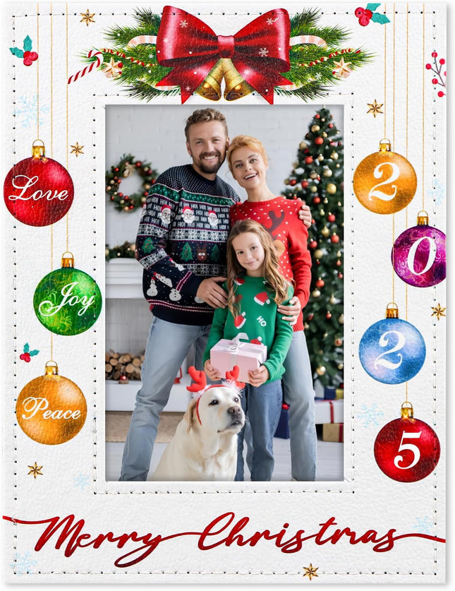 Christmas Picture Frame 4x6 Merry Xmas Holiday Photo Frame Family Gifts