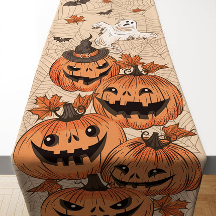 Halloween Table Runner, Indoor Outdoor Party Decor for Home, Office & Kitchen