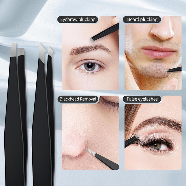 40X Magnifying Makeup Mirror, 3.5" Compact Suction Cup Mirror with Tweezers