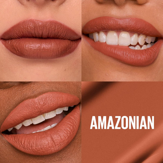 Super Stay Matte Ink Liquid Lipstick Amazonian Nude Brown Long Wear 16H