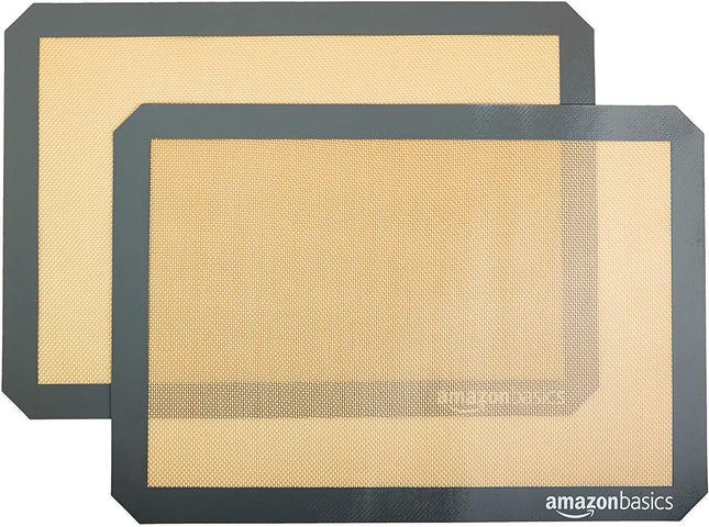 2-Pack Silicone Baking Mats – Non-Stick, Reusable, Heat Resistant, 16.5"x11.6"