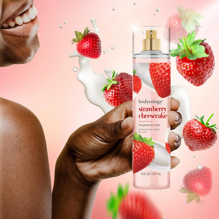 Strawberry Cheesecake Body Mist, Long-Lasting Fragrance, 8 fl oz, 2-Pack