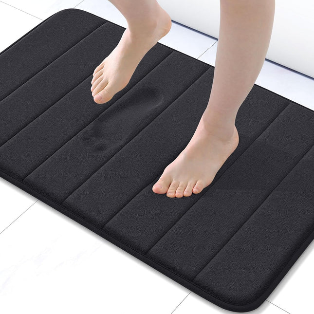 Memory Foam Bath Mat 30"x20" – Soft, Non-Slip, Water Absorbent, Machine Washable