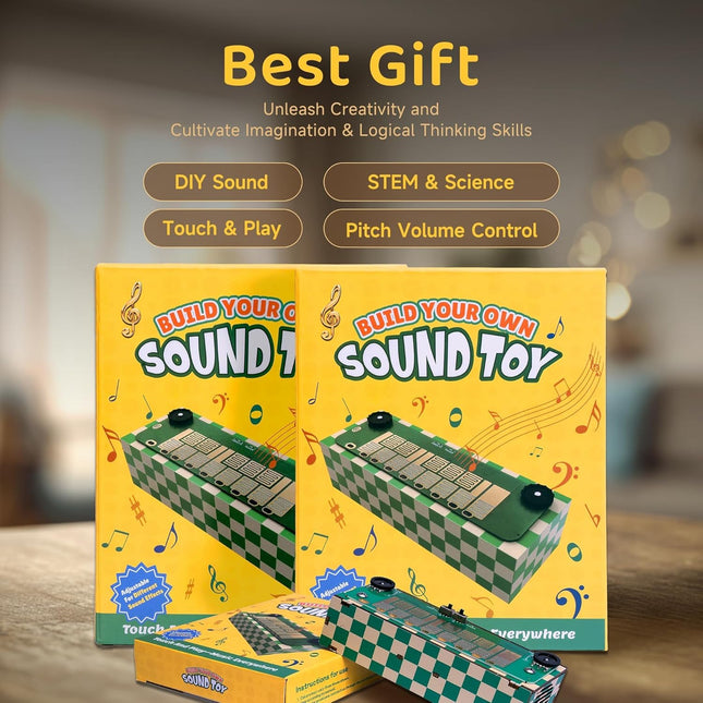 Build Your Own Musical Instrument Kit, STEM Toy for Ages 8-13, Fun Music Gift