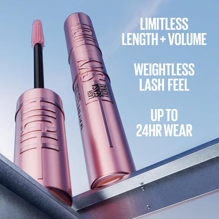 Lash Sensational Sky High Mascara, Volumizing Lengthening Washable, Burgundy Haze