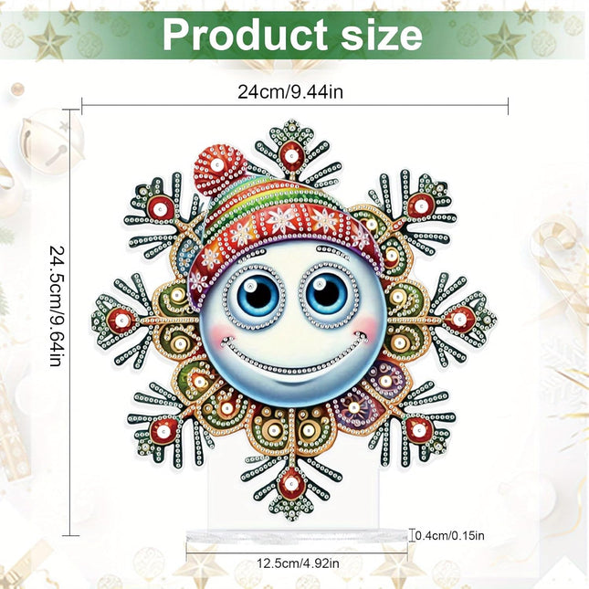 Diamond Painting Snow Globe – 5D DIY Desktop Christmas & Holiday Decor Kit