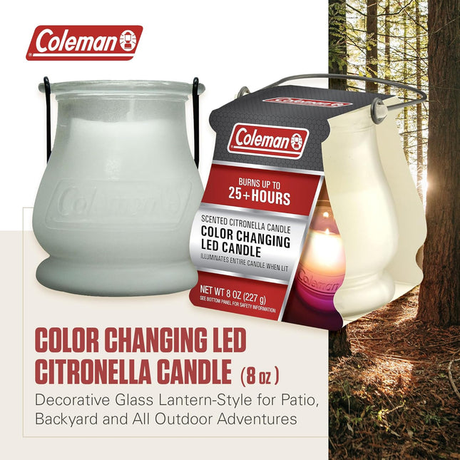 Color Changing LED Citronella Candle – Outdoor Scented Candle