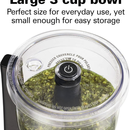 3-Cup Electric Chopper – 350W Mini Food Processor for Mincing & Puree