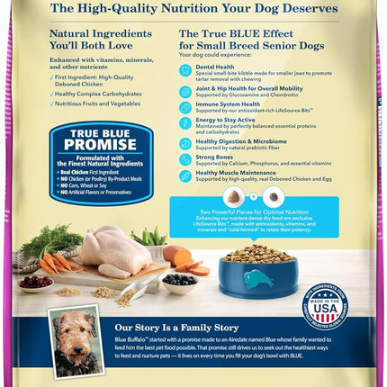 Natural Small Breed Senior Dog Food, Chicken & Brown Rice Recipe