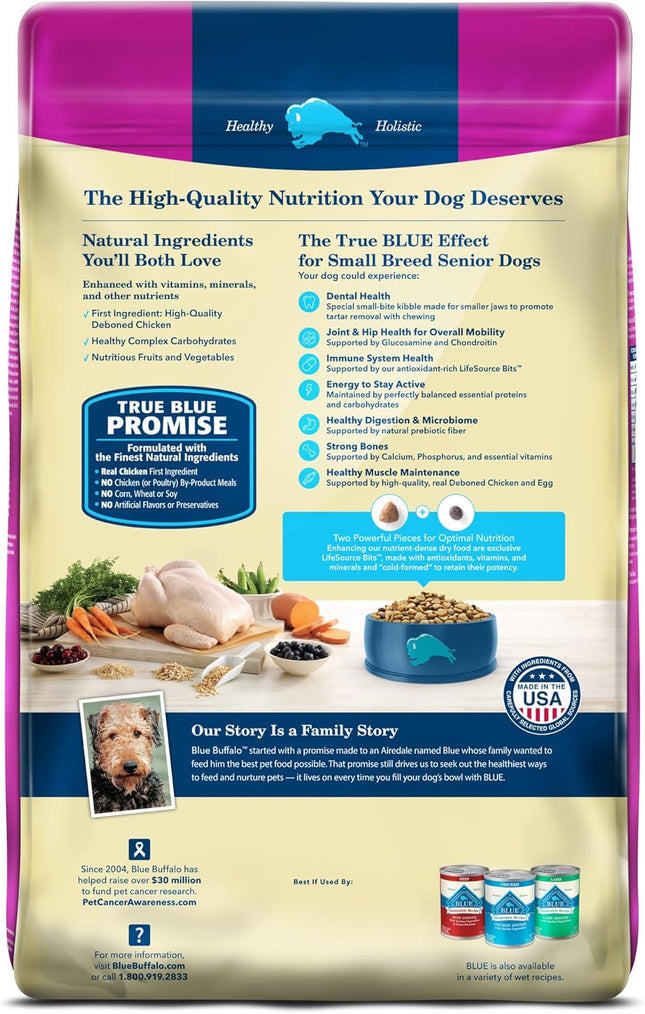 Natural Small Breed Senior Dog Food, Chicken & Brown Rice Recipe