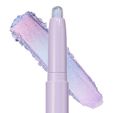 Multichrome Cream Eyeshadow Stick, Long-Lasting Color, Built-In Sharpener, Cotton Candy