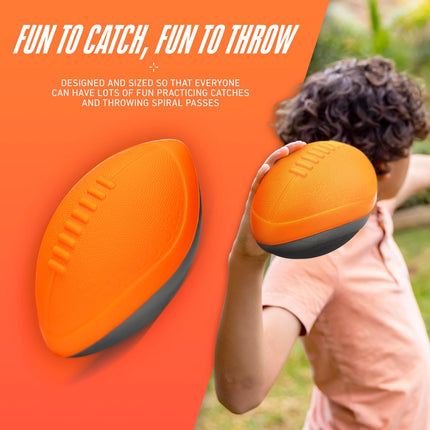 Kids Foam Football 9 Inch Mini Soft Nerf Ball for Indoor & Outdoor Throwing Games