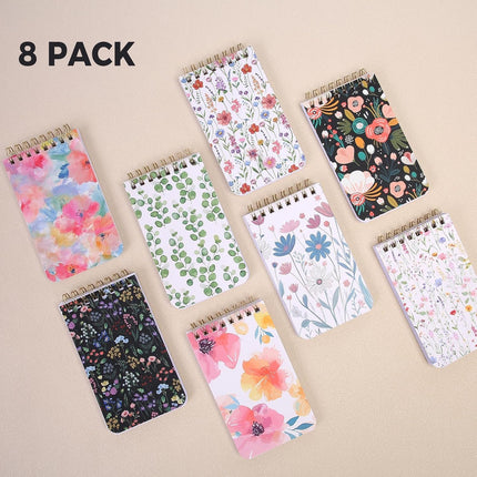 Mini Spiral Notebooks – 3x5, Aesthetic Covers, Lined Pages for Work & Nursing School