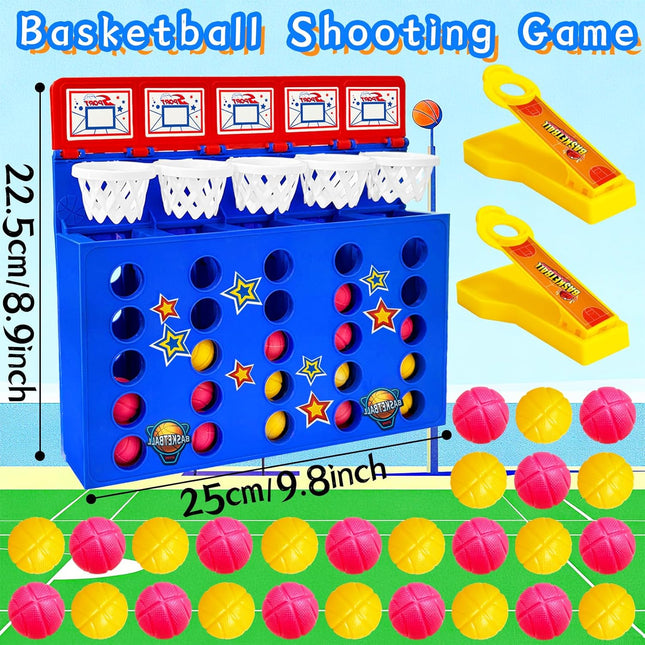 Tabletop Basketball Shooting Game Desktop Toy for Kids Adults Family Fun