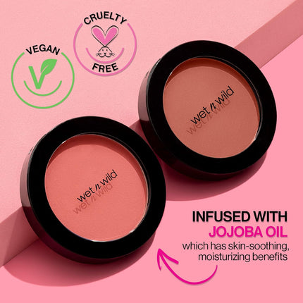 Color Icon Blush Pinch Me Pink Matte Sheer Glow Jojoba Oil Vegan Makeup
